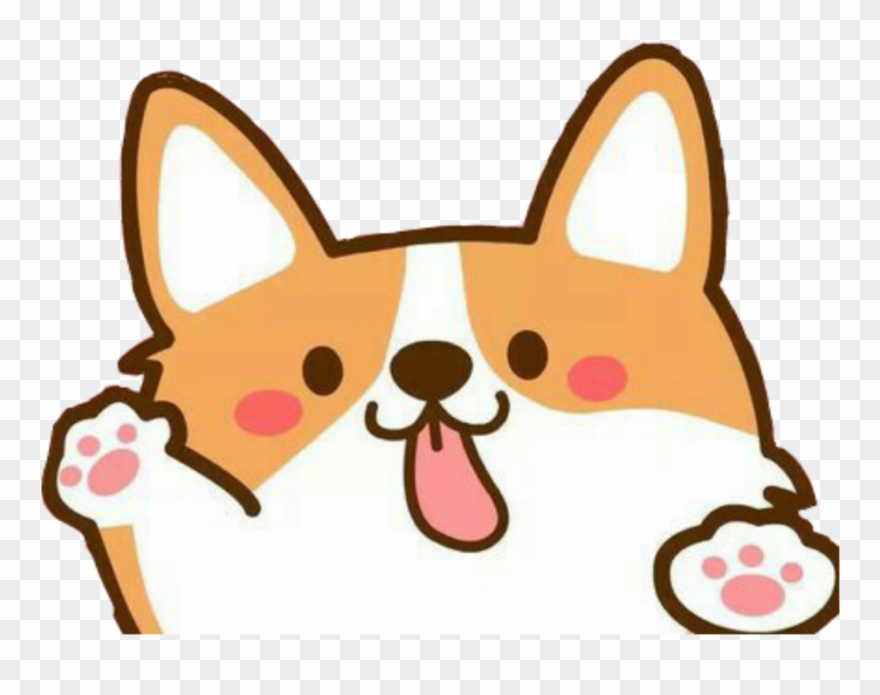 Kawaii Cute Edit Editing Overlay Png Dog - Kawaii Cute Animal Drawings Clipart