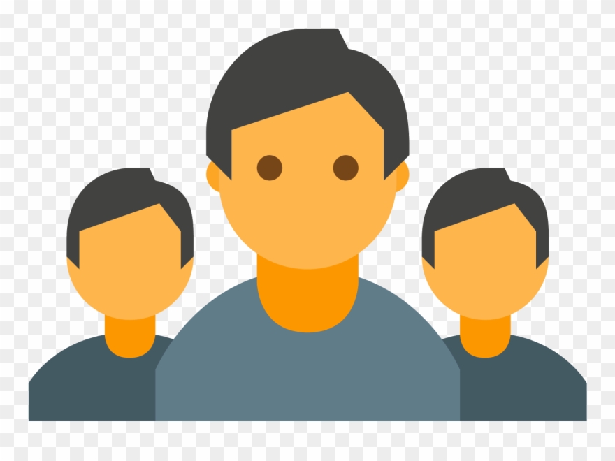 This Logo For "conference" Shows The Silhouette Outlines - Icon Clipart