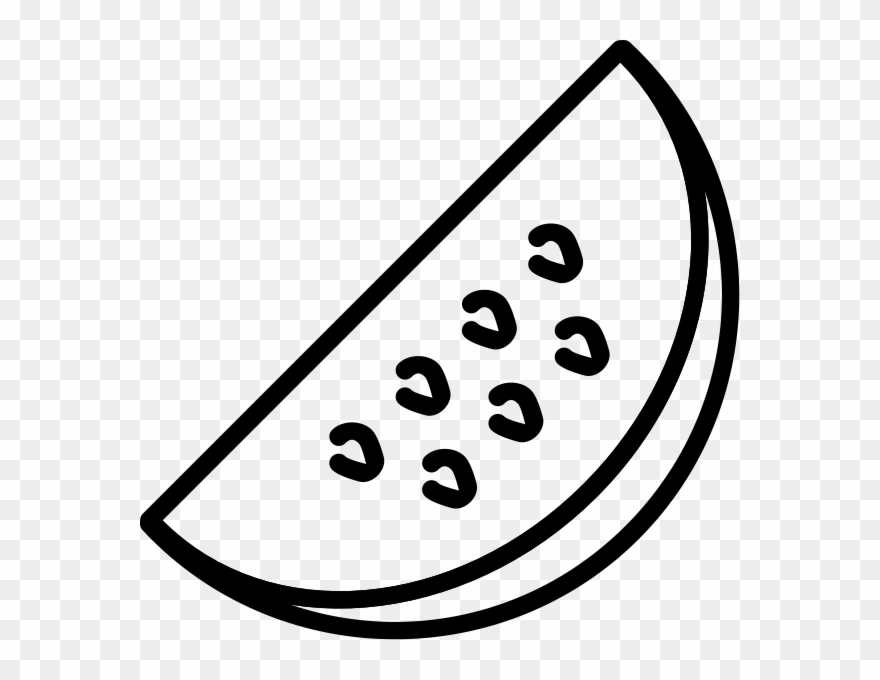 Watermelon Outline Clipart