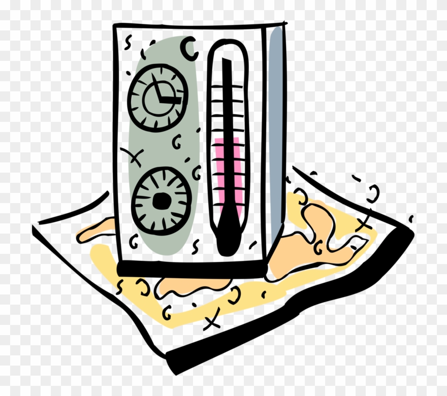 Vector Illustration Of Thermometer For Measuring Air Clipart
