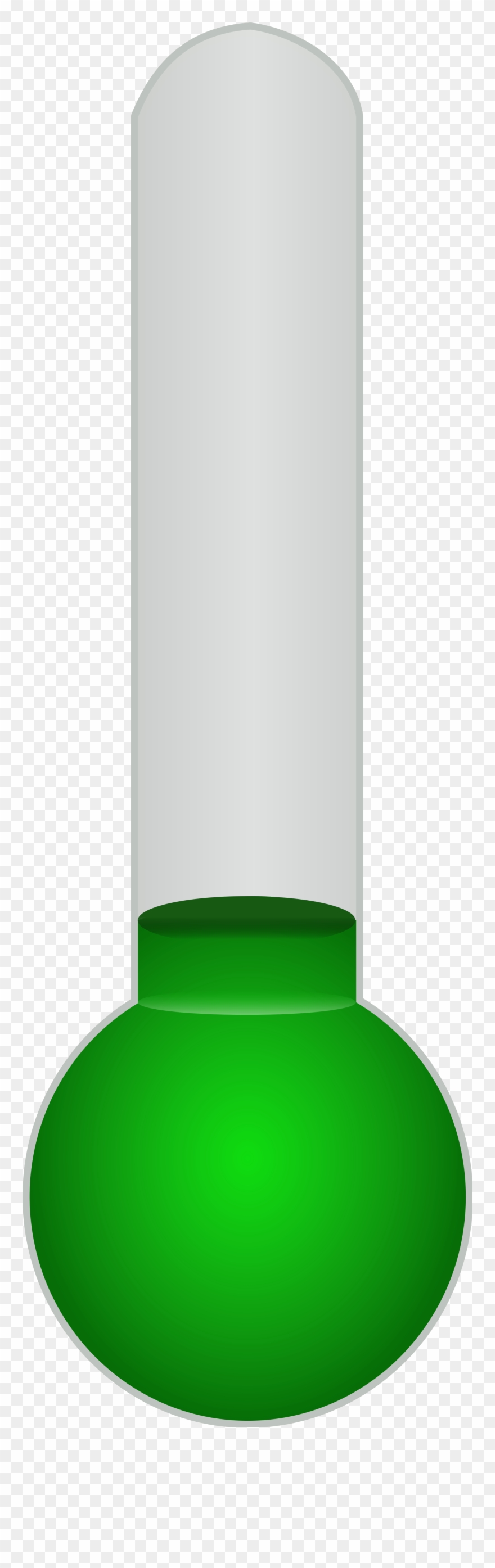 Open - Green Thermometer Clipart