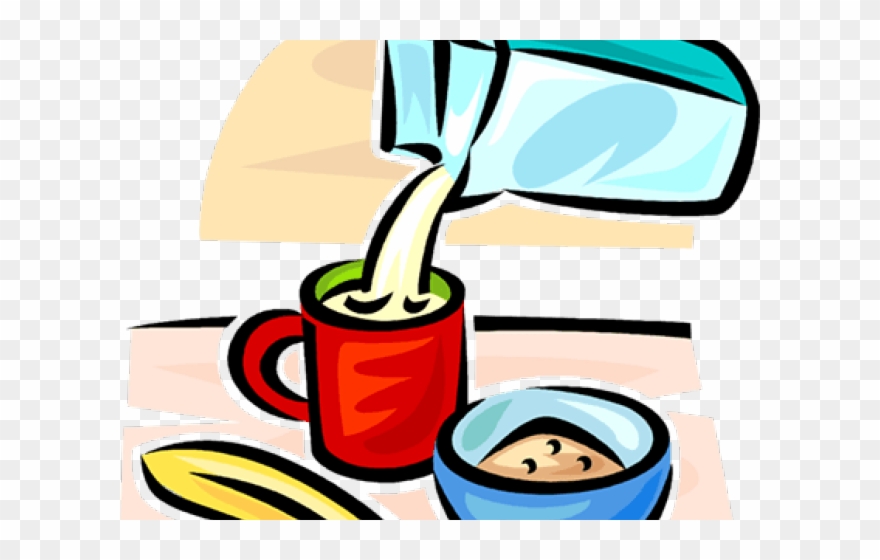 Milk Carton Clipart Cup Milk - Png Download
