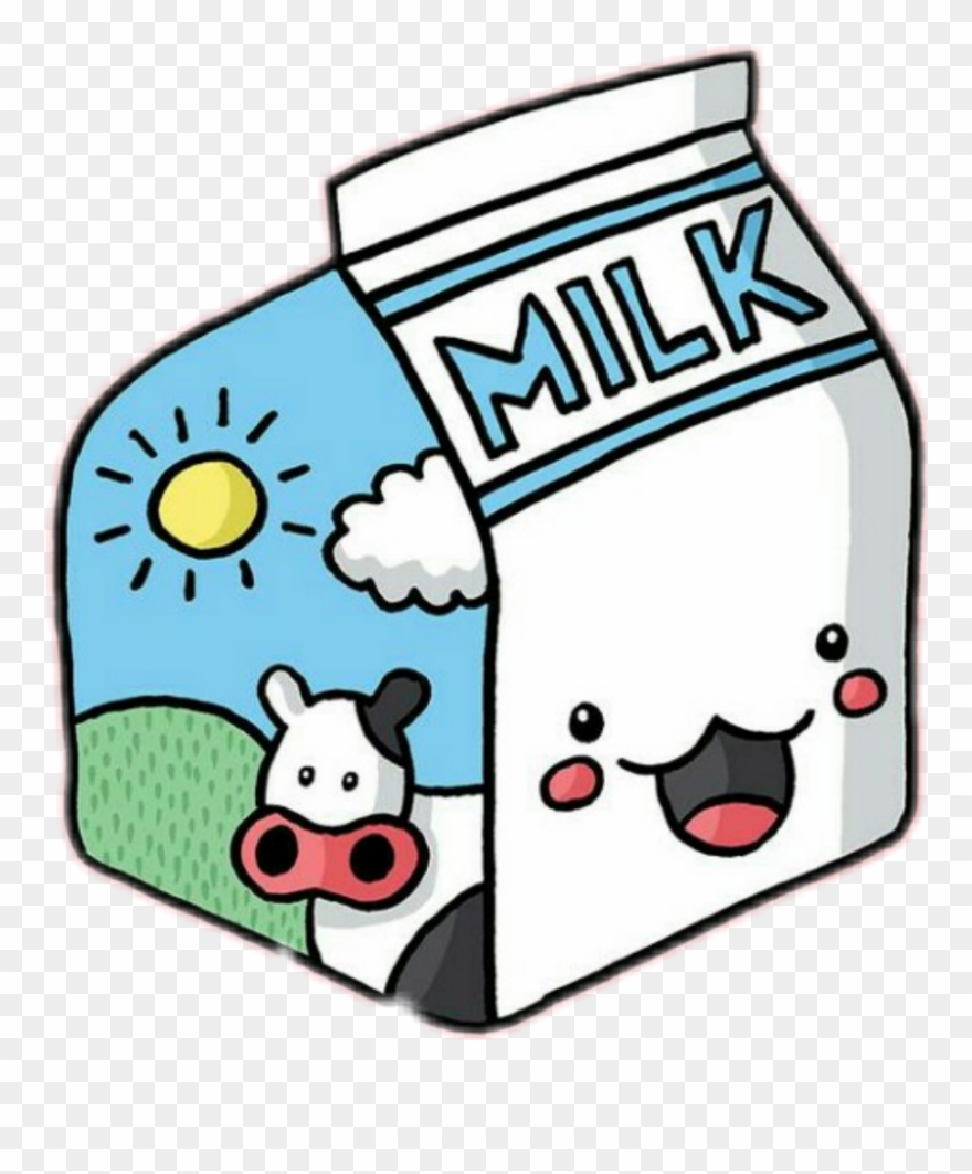 Süt Sticker - Happy Milk Clipart