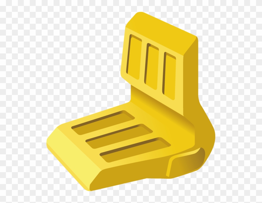 Heel Block - Excavator Wear Blocks Clipart