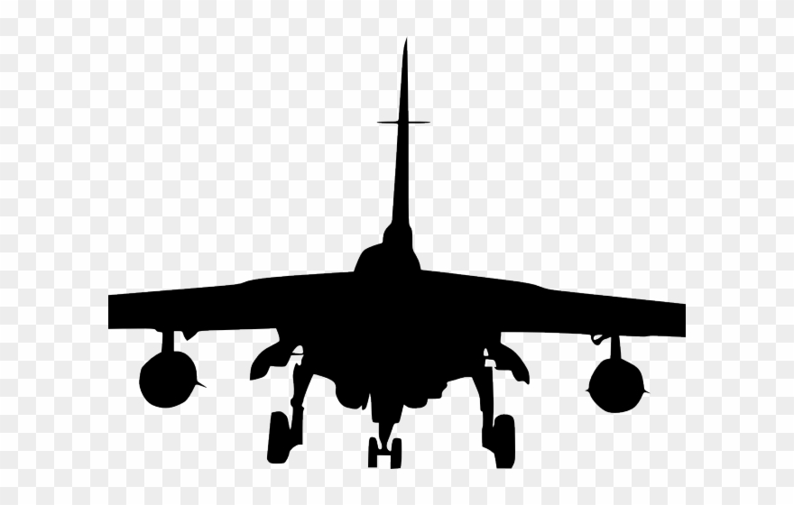 Jet Fighter Clipart - Airplane - Png Download