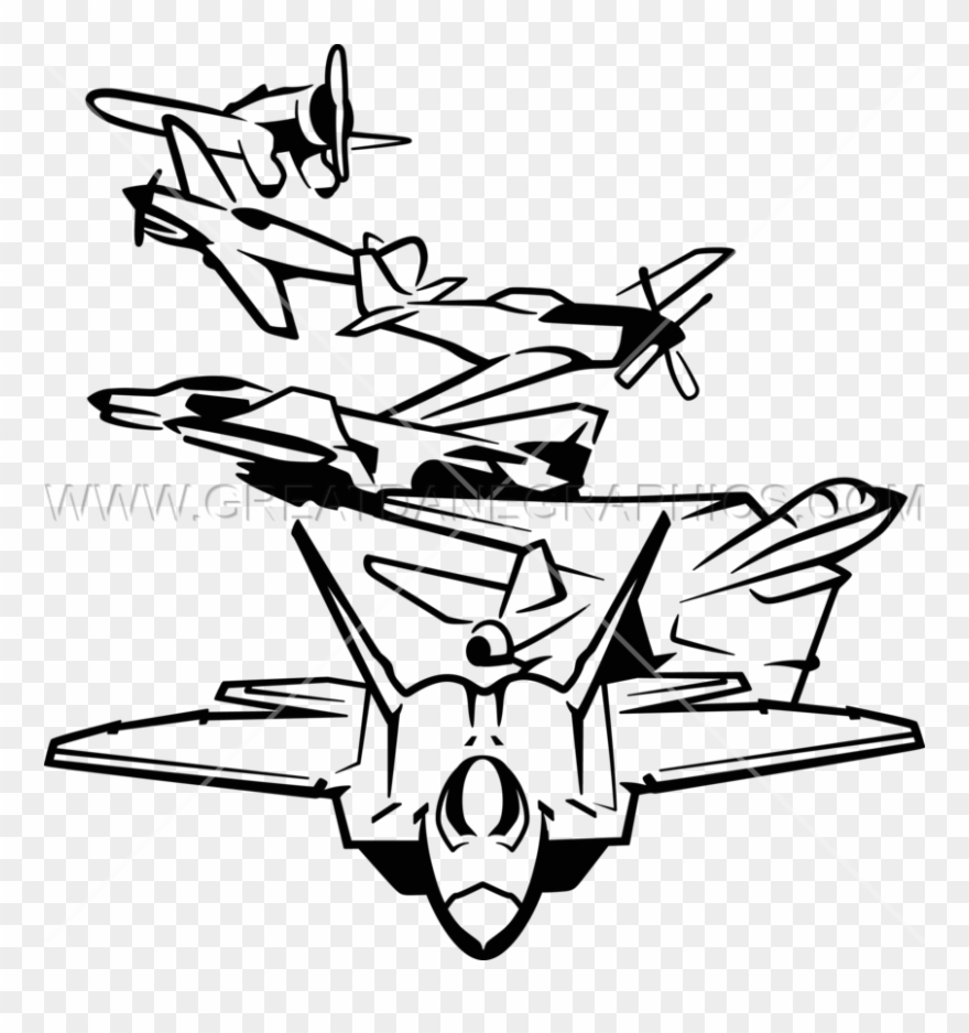 Drawn War Aeroplane - Fighter Plane Drawing Png Clipart