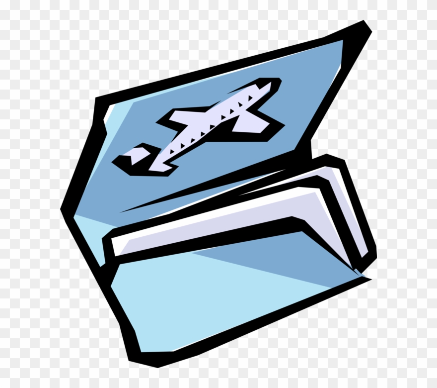 Vector Illustration Of Travel Plans Air Travel Tickets Clipart