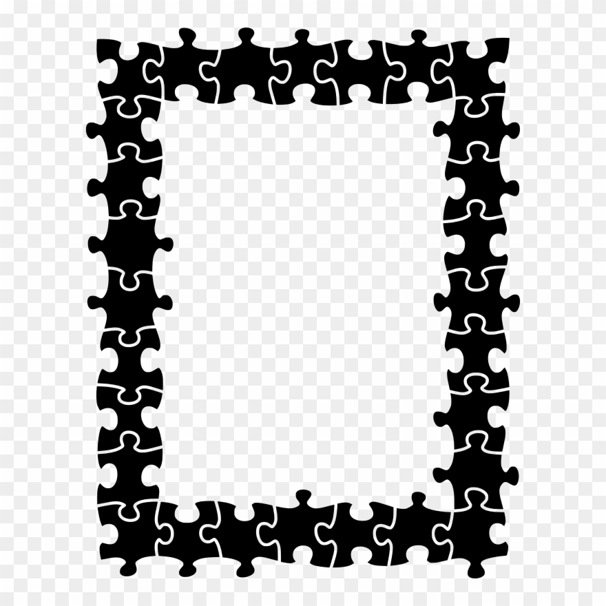 Medium Image - Frame Jigsaw Puzzle Border Clipart