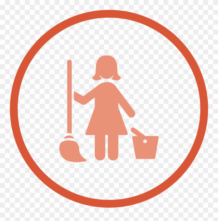 Reinigung - Maid Cleaning Icon Png Clipart