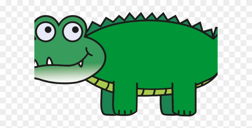 Alligator Clipart Orange - Crocodile Cartoon - Png Download