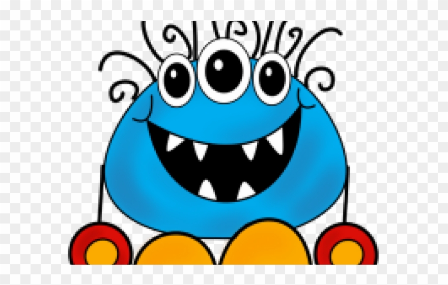 Monster Clipart Teal - Big Green Circle - Png Download