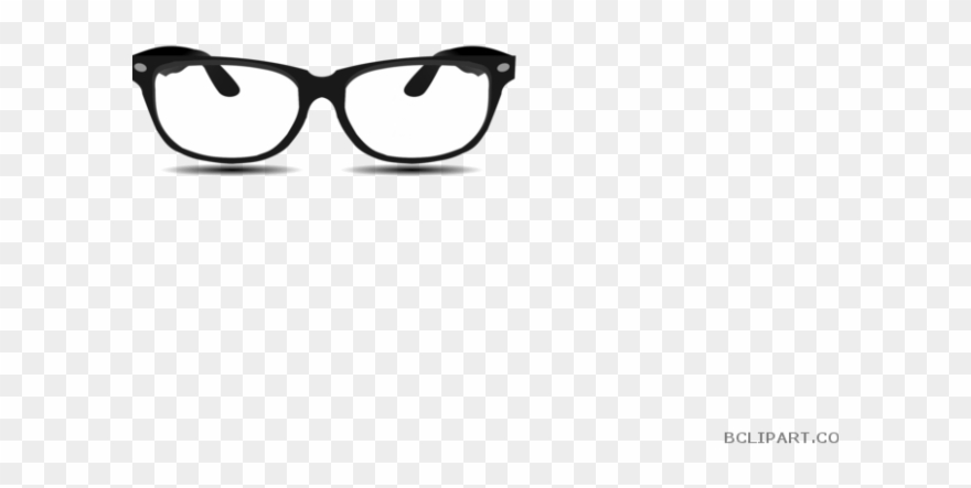 Goggles Clipart Nerdy Glass - Monochrome - Png Download