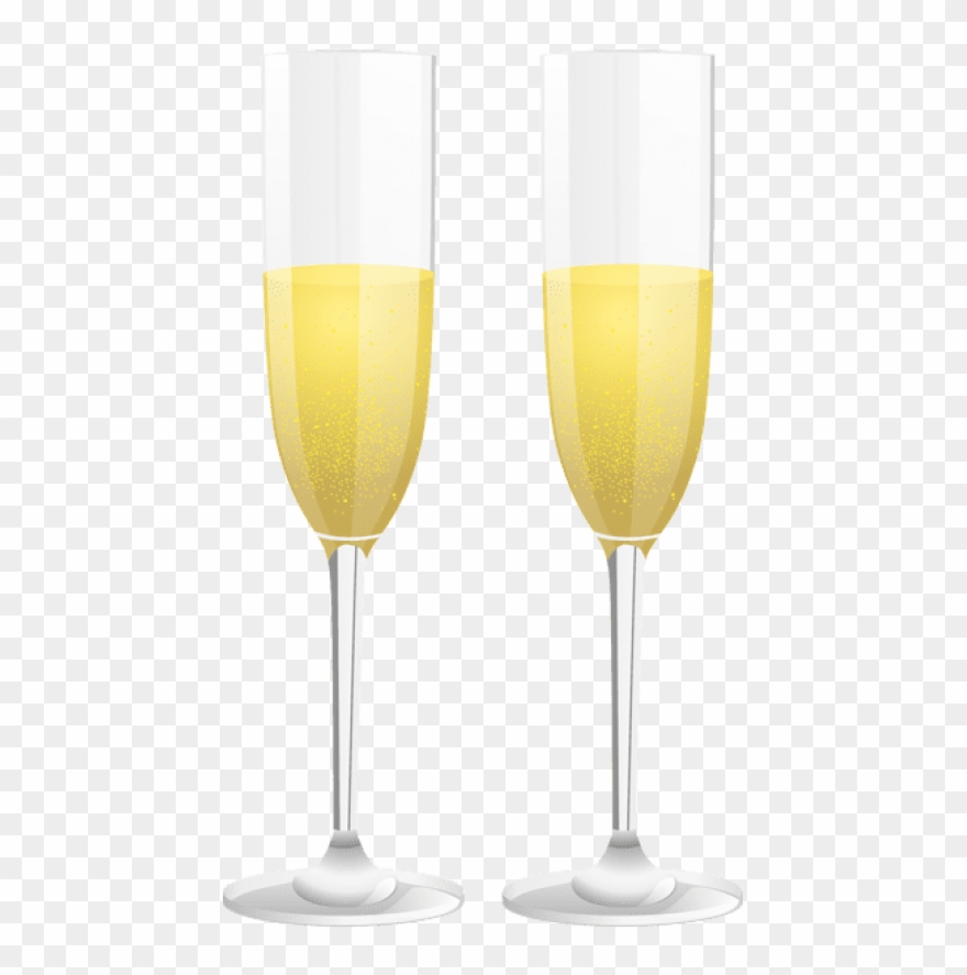Free Png Download Two Champagne Glasses Png Images - Champagne Stemware Clipart