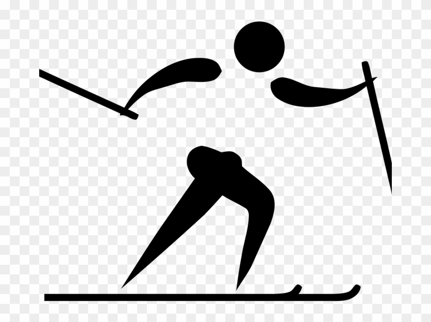 Cross Country Skis Clipart - Cross Country Skiing Olympic Logo - Png Download