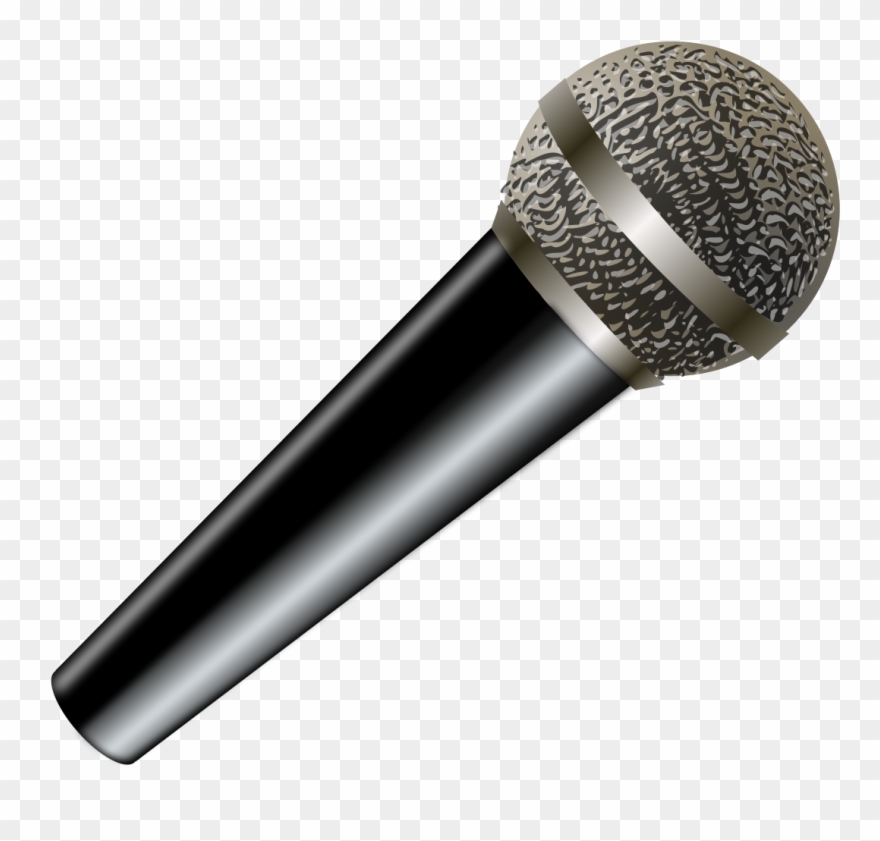 File - Microphone Slant - Svg - Microphone Png Clipart