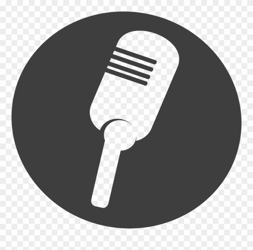 Microphone Icon Clipart - White Microphone Clip Art - Png Download