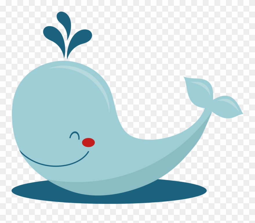 Clipart Of Marine, Whale And Kate - Png Download