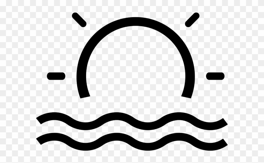 The Sea Clipart Sea View - Icon Beach Vector Png Transparent Png
