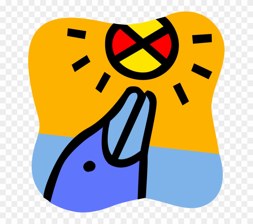 Vector Illustration Of Aquatic Marine Mammal Cetacean Clipart