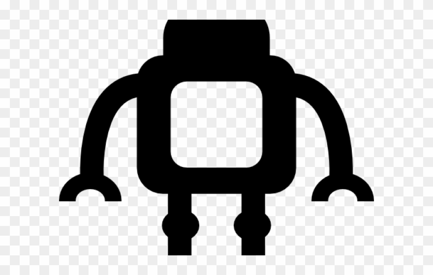 Robot Clipart Silhouette - Robot - Png Download