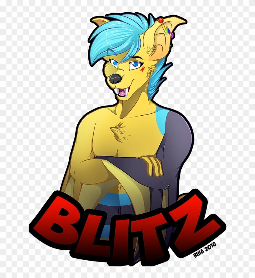 Fursquared Preorder Badge- Blitz - Cartoon Clipart