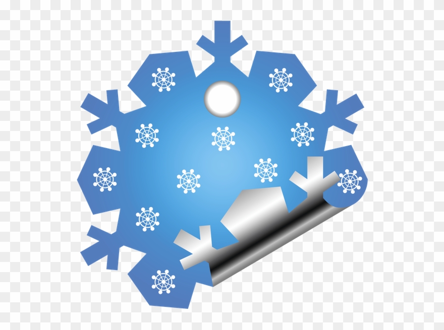 Торговые Стикеры, Этикетка, Новый Год - Vločka Šablona Clipart