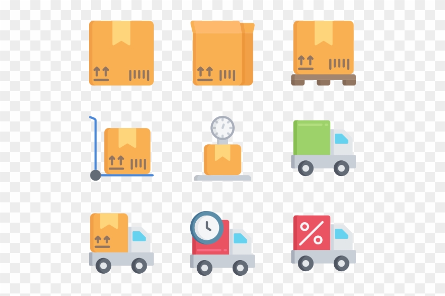Shipping And Delivery - Blå Bil Clipart