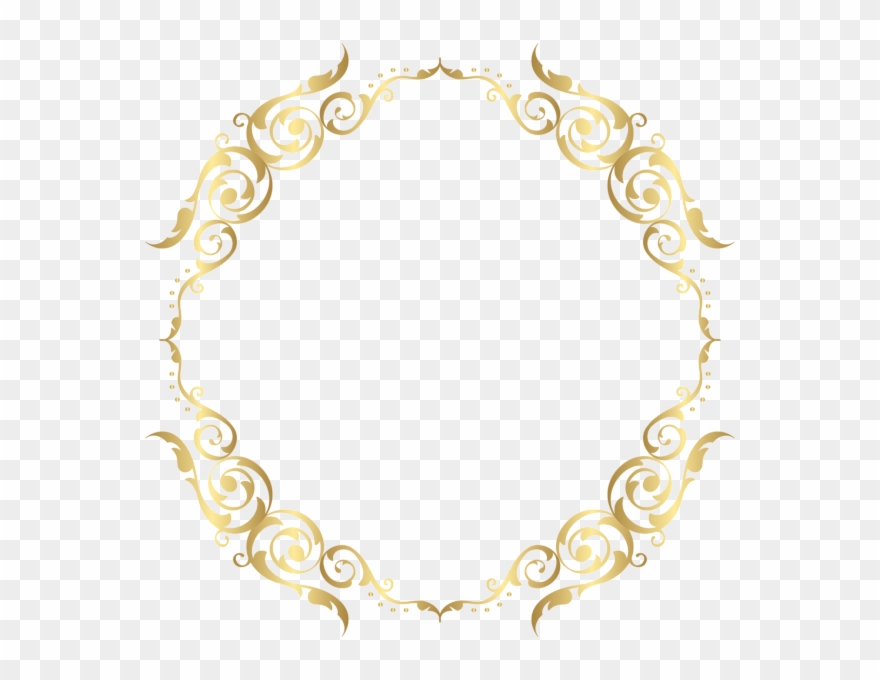 0, - Gold Round Transparent Background Clipart