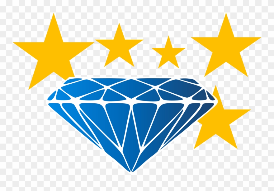 Diamant Met Sterren - Diamond Clipart Transparent Background - Png Download