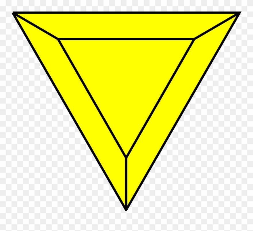 Open - Triangulo Equilatero Hacia Abajo Clipart