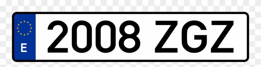 Calculate The Change Of Registration Of Your Country - Polish License Plate Clipart