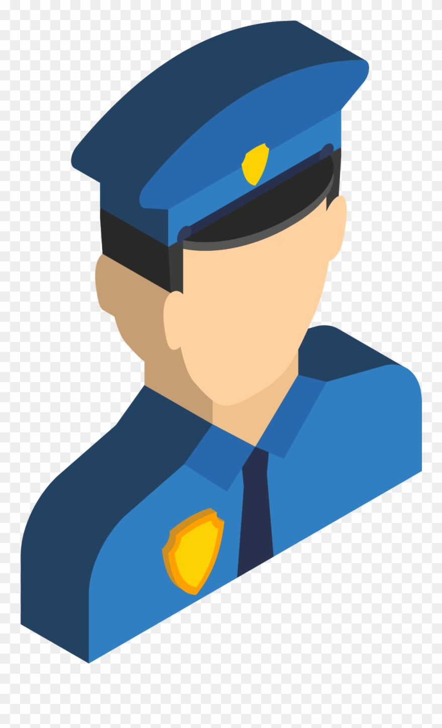 Men Police Employees Functions Png And Vector Image - Cartoon Clipart