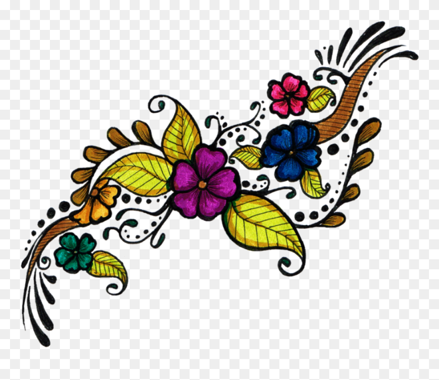 Free Png Download Beautiful Tattoo Png Images Background - Butterfly Tattoo Design Png Clipart