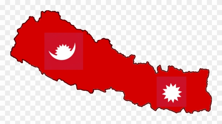Nepal Red Background - Province 1 Of Nepal Clipart