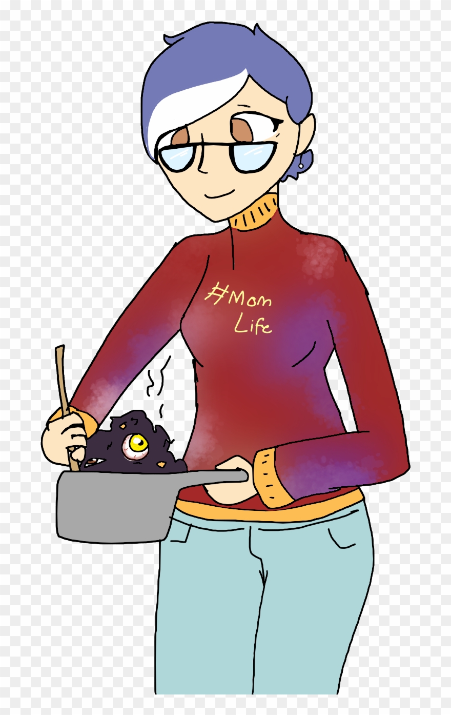 Mom Pops - Cartoon Clipart