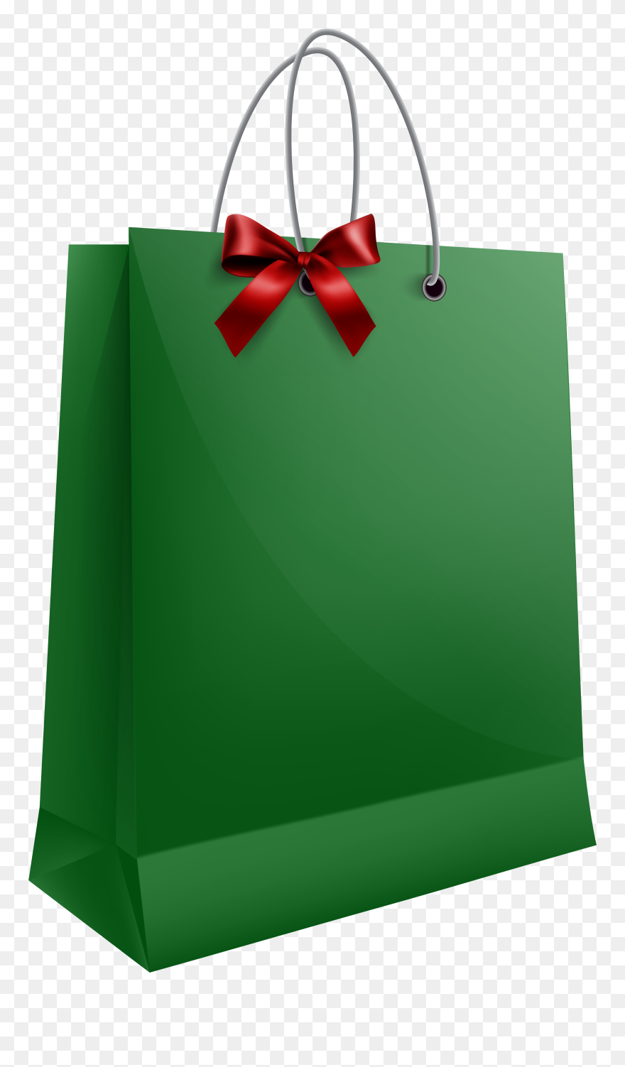 Free Png Download Green Gift Bag With Bow Clipart Png - Bolsas De Regalo Con Lazo Transparent Png