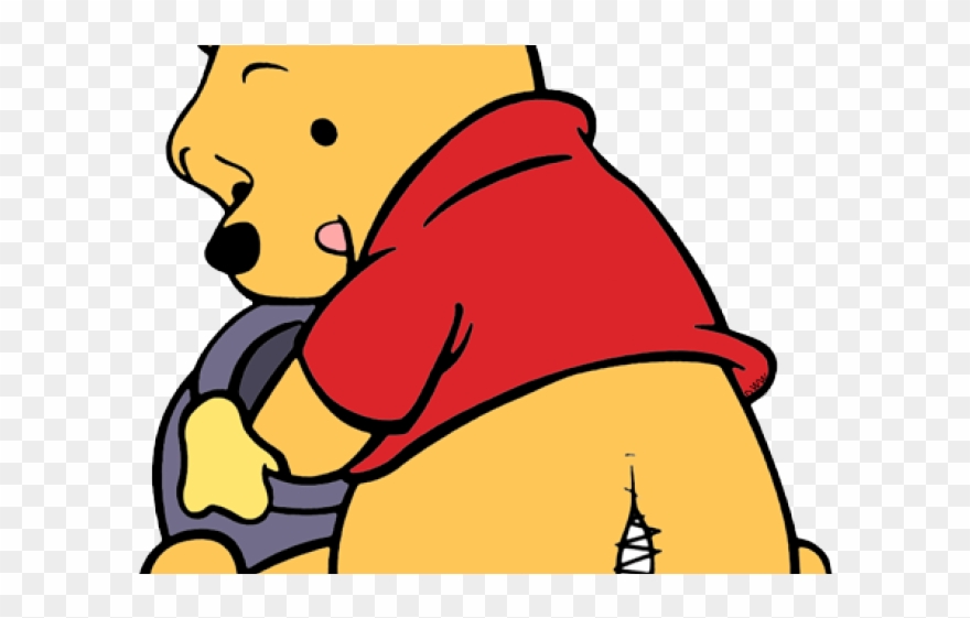 Winnie The Pooh Clipart - Pooh Eating Honey Transparent Background - Png Download
