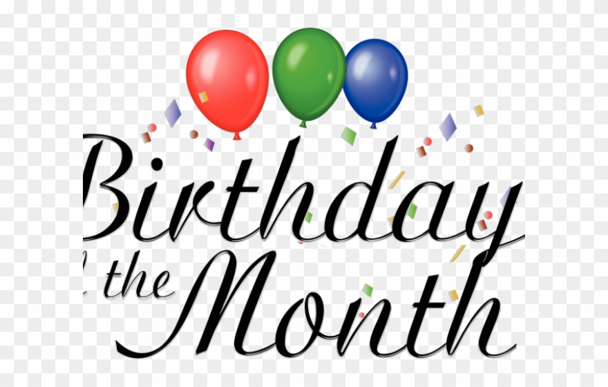 Birthday Clipart January - Month Clip Art - Png Download