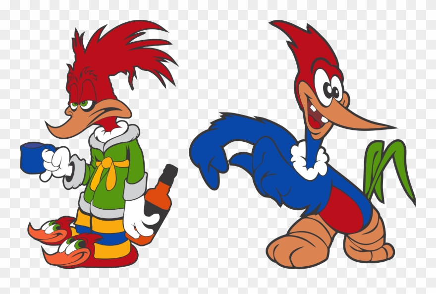 Pica-pau - Picapau Vetor Clipart