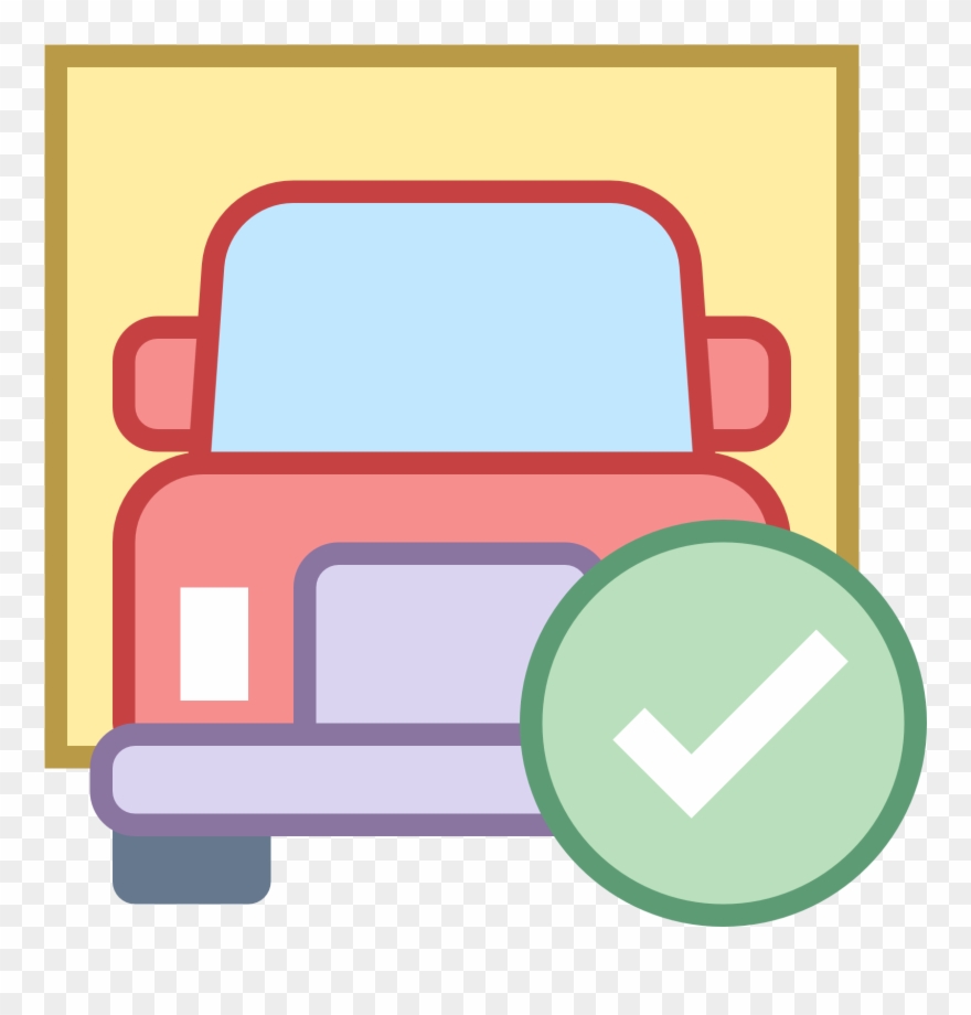 Checked Truck Icon - Gate & Weighbridge Icon Clipart