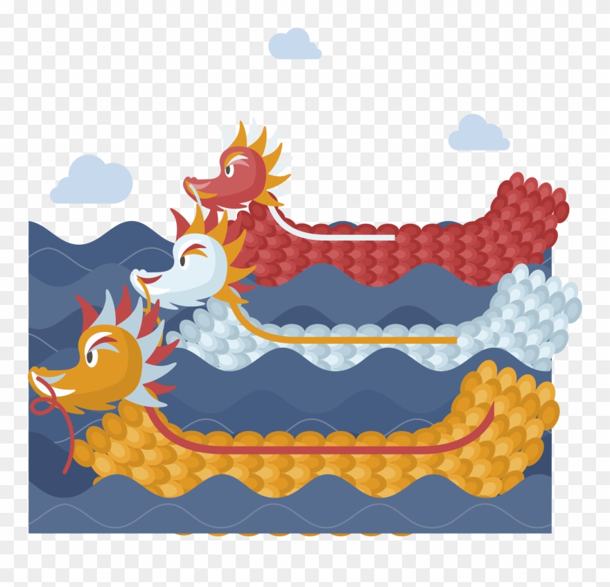 China Zongzi Dragon Boat Festival - Cartoon Clipart