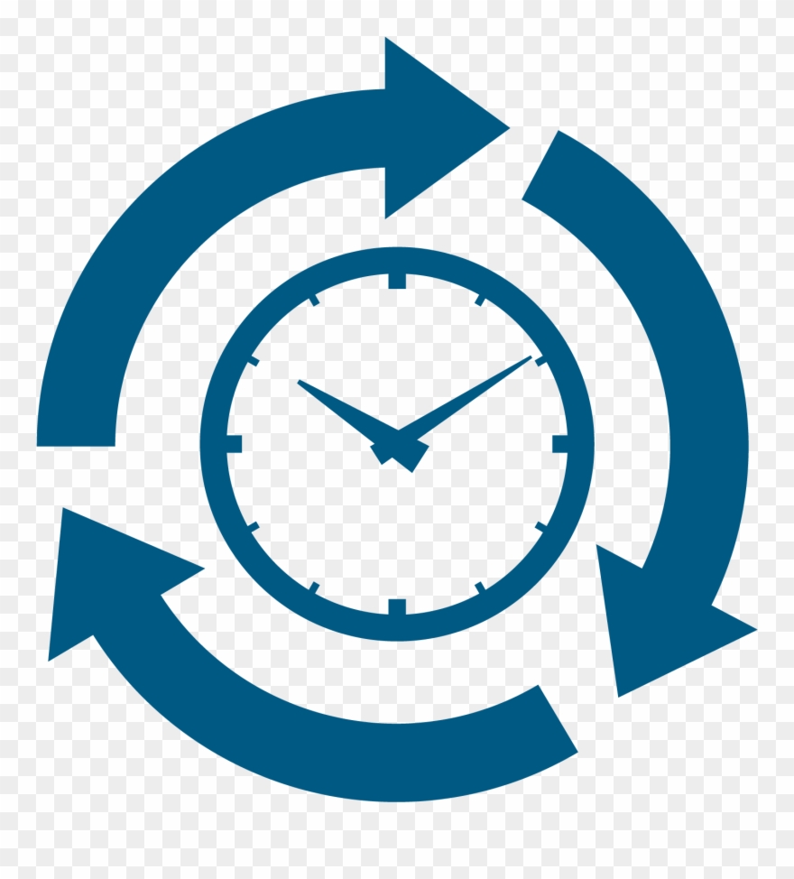 Quick Turn-around - Clock Turning Around Clipart