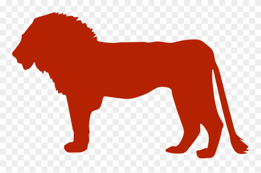 Wild - Male Lion Silhouette Clipart