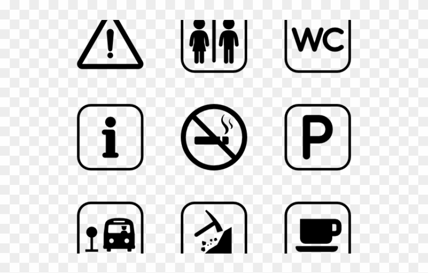 Drawn Toilet Icon - Lighter Clipart