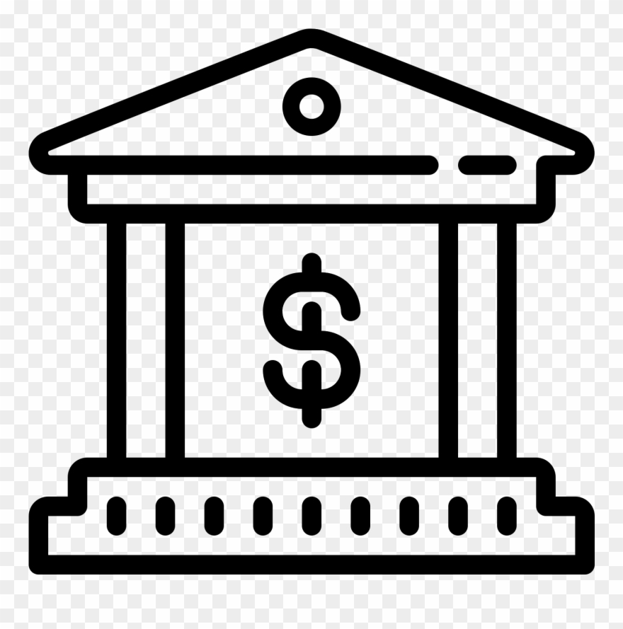 Bank Building Icon - Museum Draw Clipart