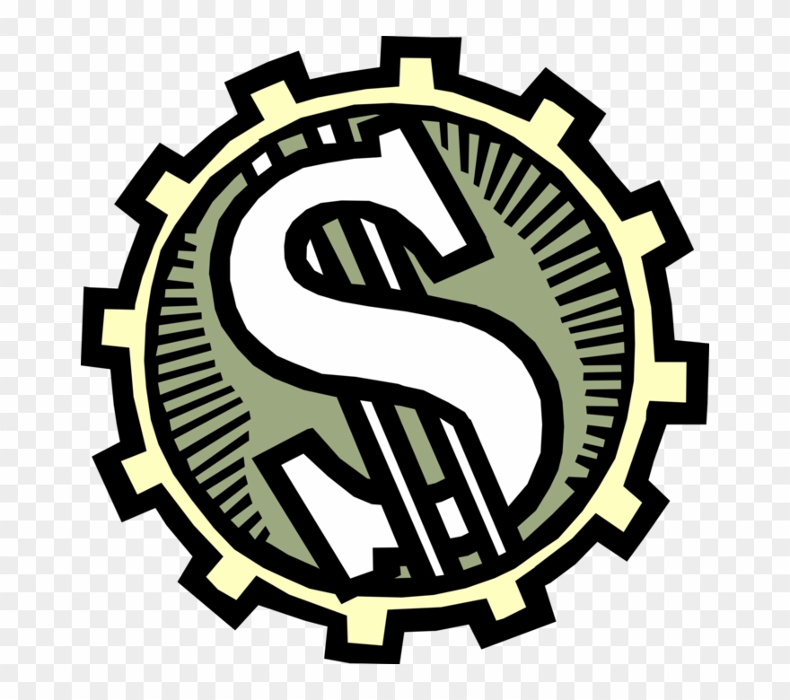 Vector Illustration Of Industrial Cogwheel Gear Of - Ministry Of Employment Fiji Clipart