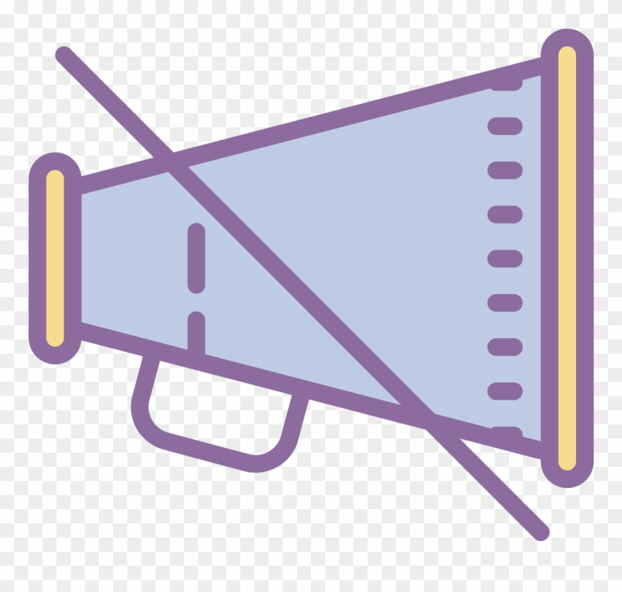 This Is A Picture Of A Handheld Bullhorn Loudspeaker Clipart