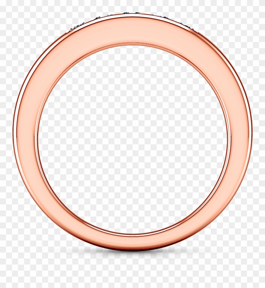Diamond Wedding Band Abelia - Circle Clipart