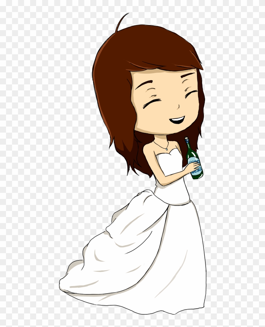 Wine Label Bride Clipart