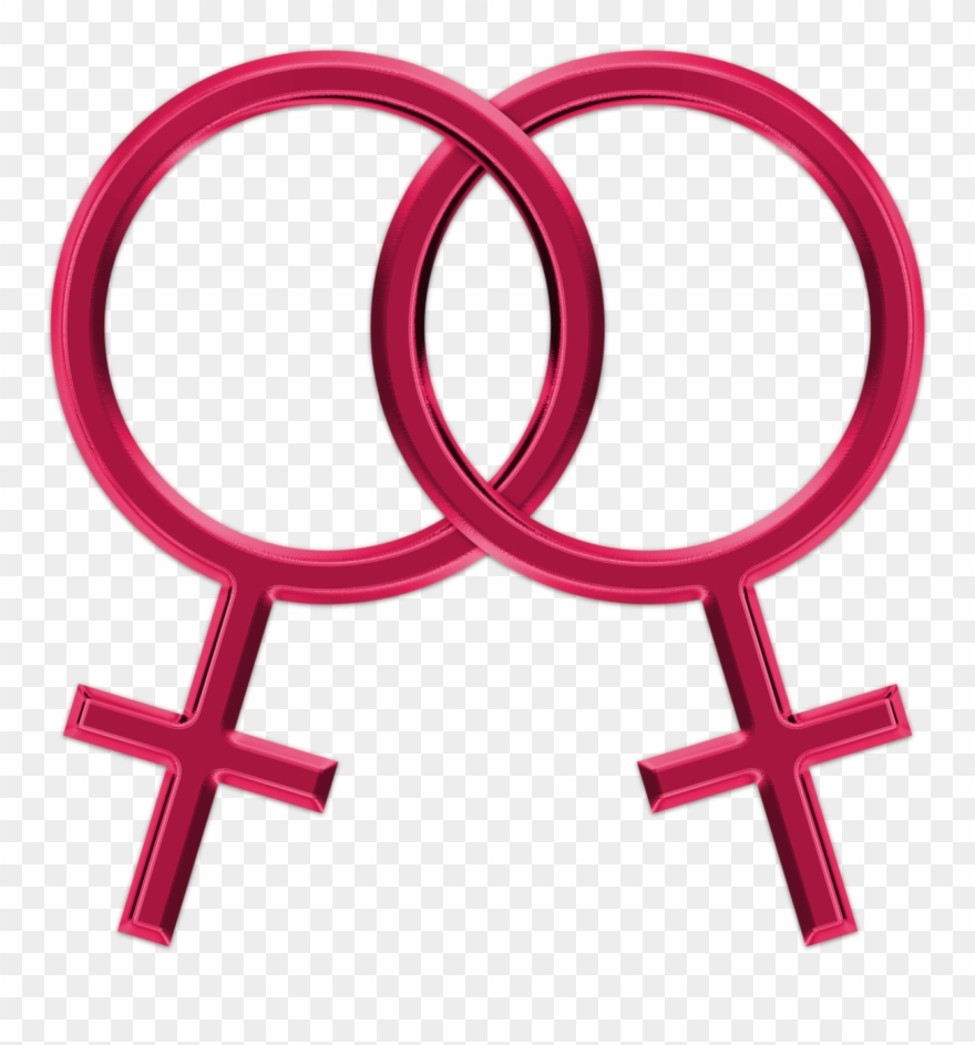 Support Of Same-sex Marriage & Adoption - Lesbian Symbols Png Clipart